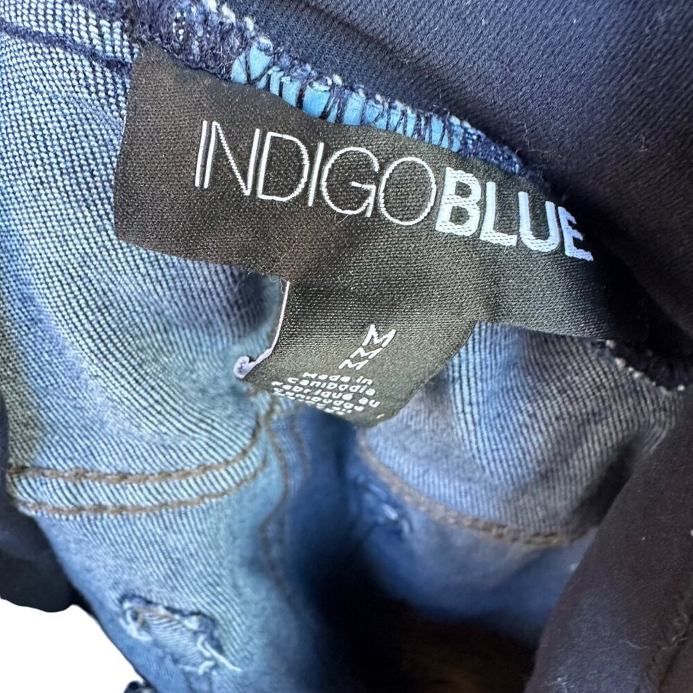 Indigo Blue Maternity Dark Blue Skinny Jeans Size M - Picture 7 of 14
